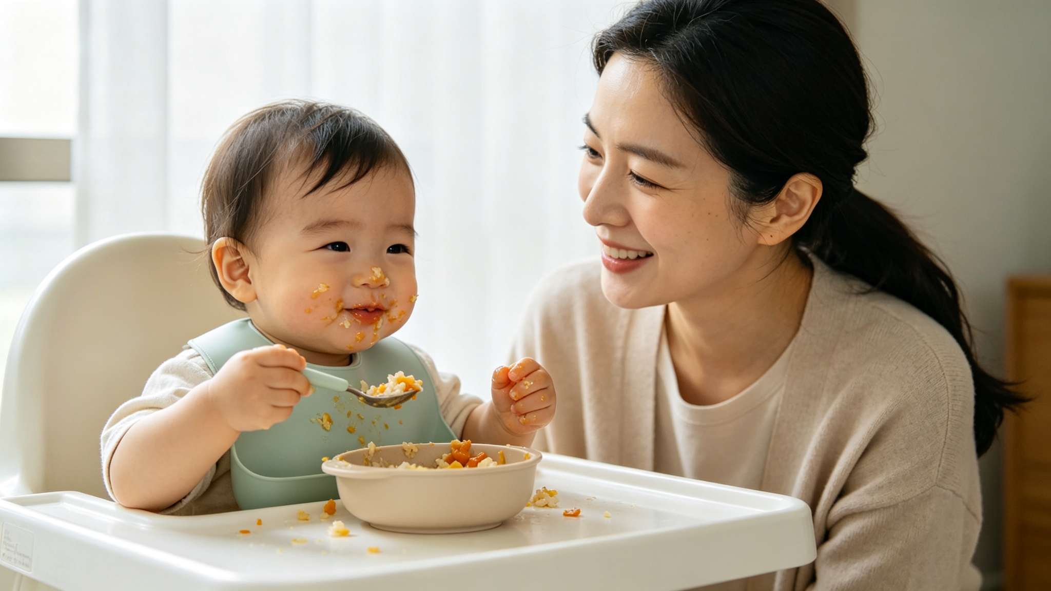 3岁宝宝自主进食训练方法
