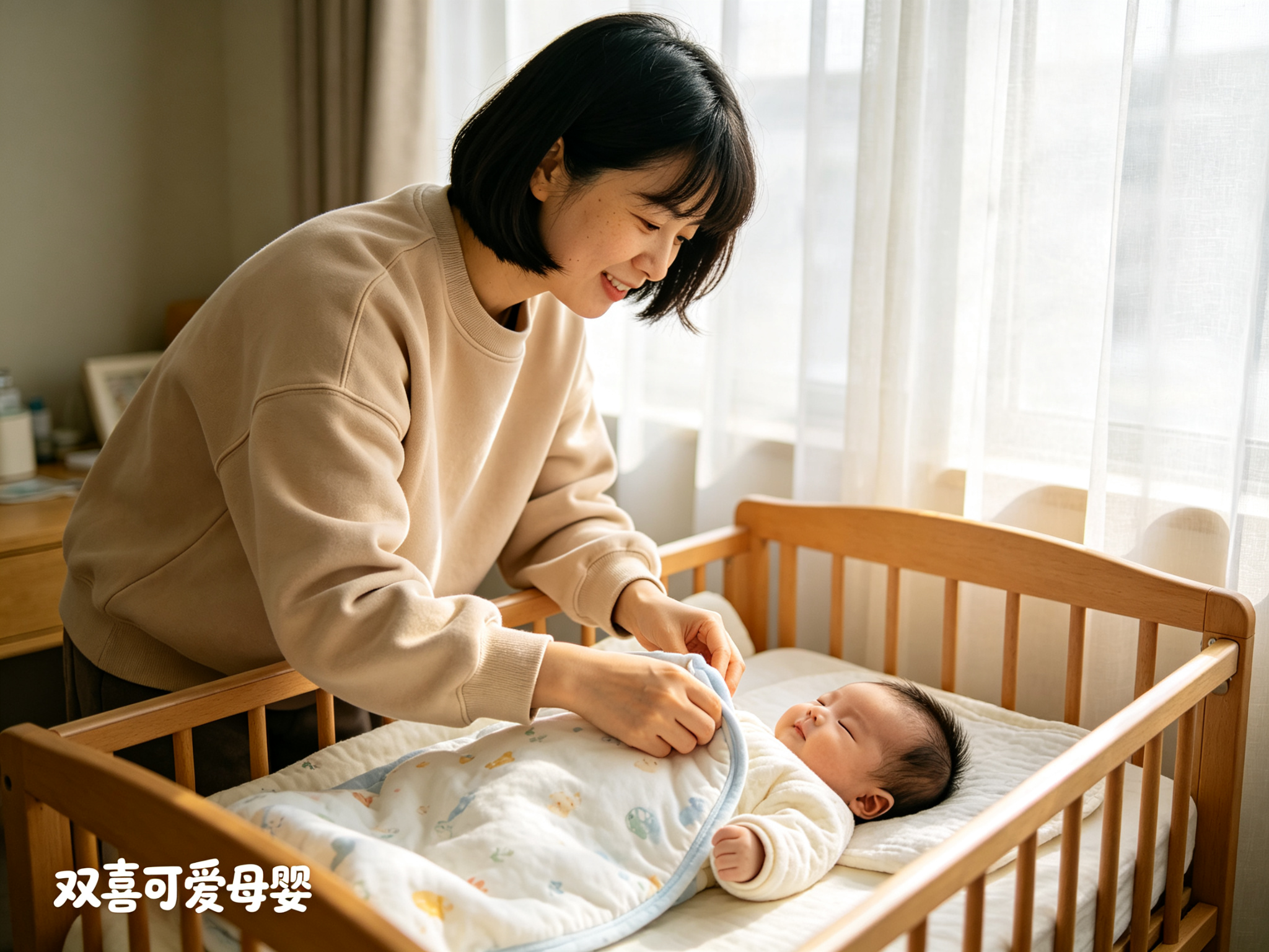 0-6个月宝宝正确睡姿推荐