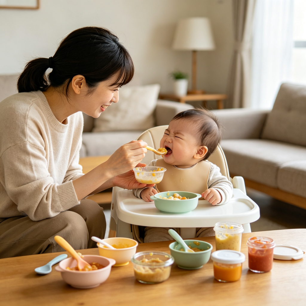 宝宝抗拒吃辅食喂养技巧