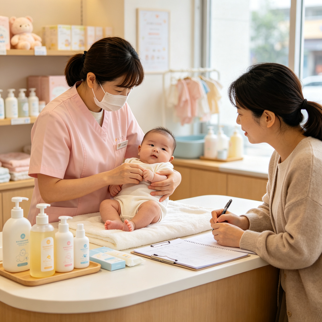 母婴连锁门店敏宝护理专业指导
