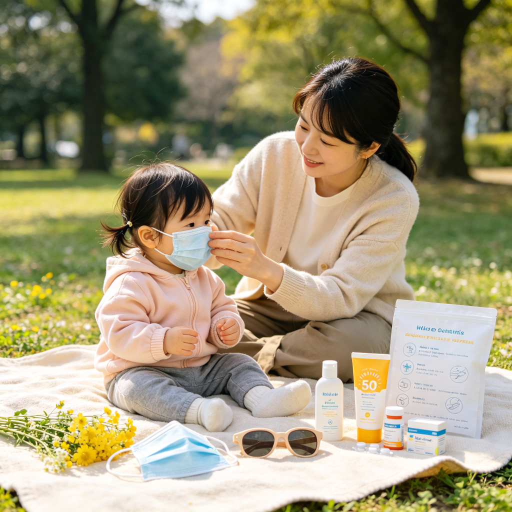 幼儿花粉过敏出门防护用品