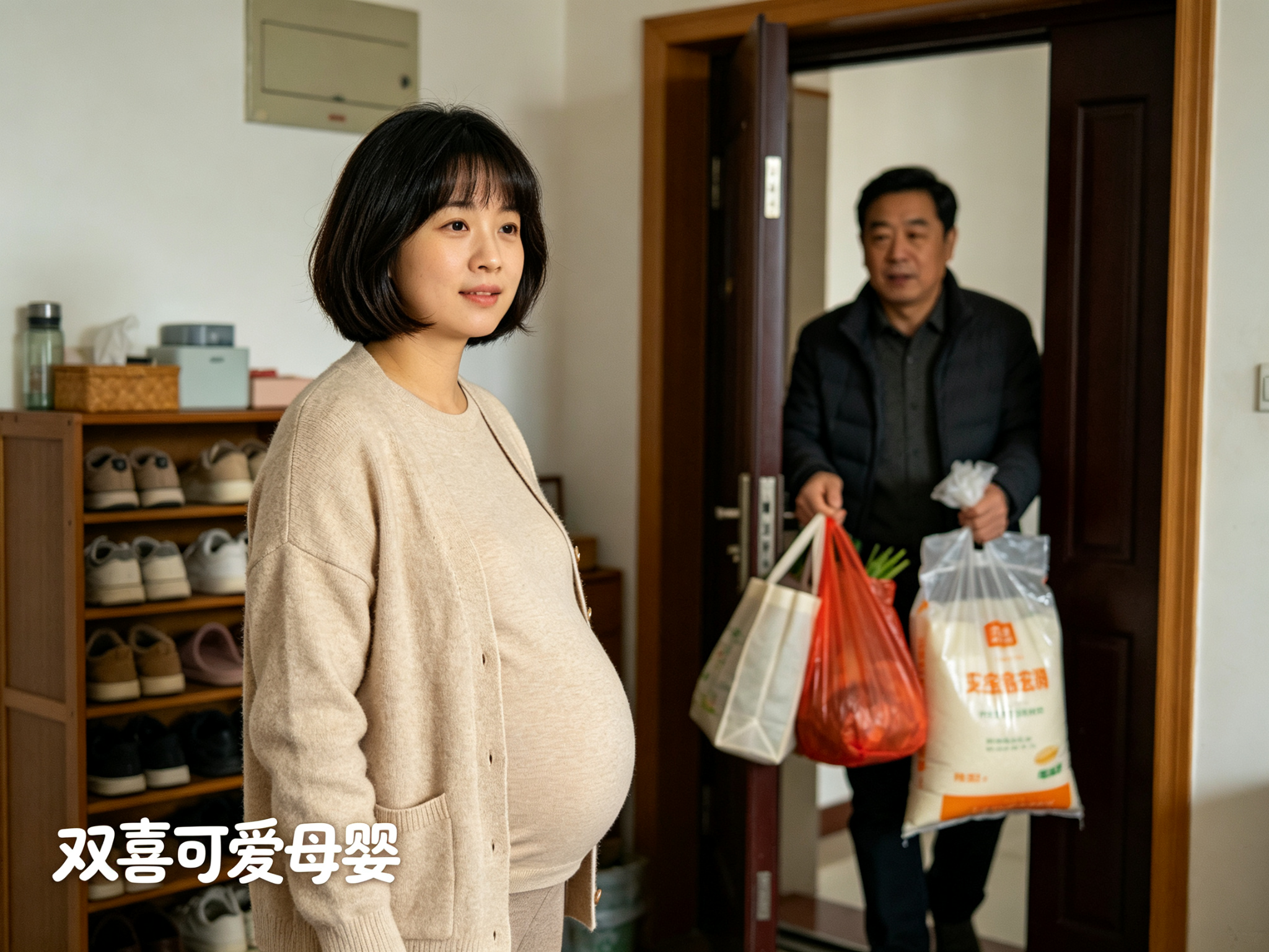 孕期提重物登高弯腰正确姿势